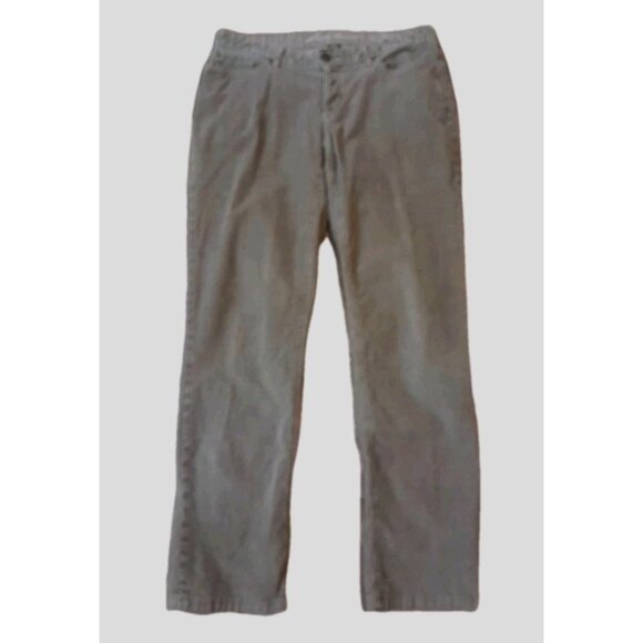 Eddie Bauer Pants - Womens Size 10 Retro Low Rise Relaxed Boyfriend Button Fly Corduroy Pants Brown